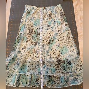 BRIGGS New York floral vintage skirt SMALL